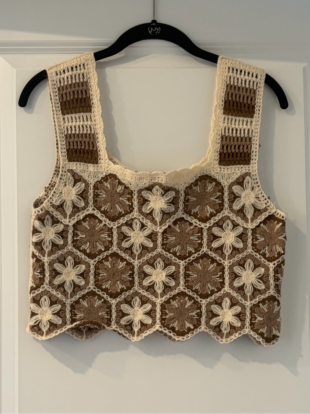 NWT Rebellion Crochet Floral Crop Top